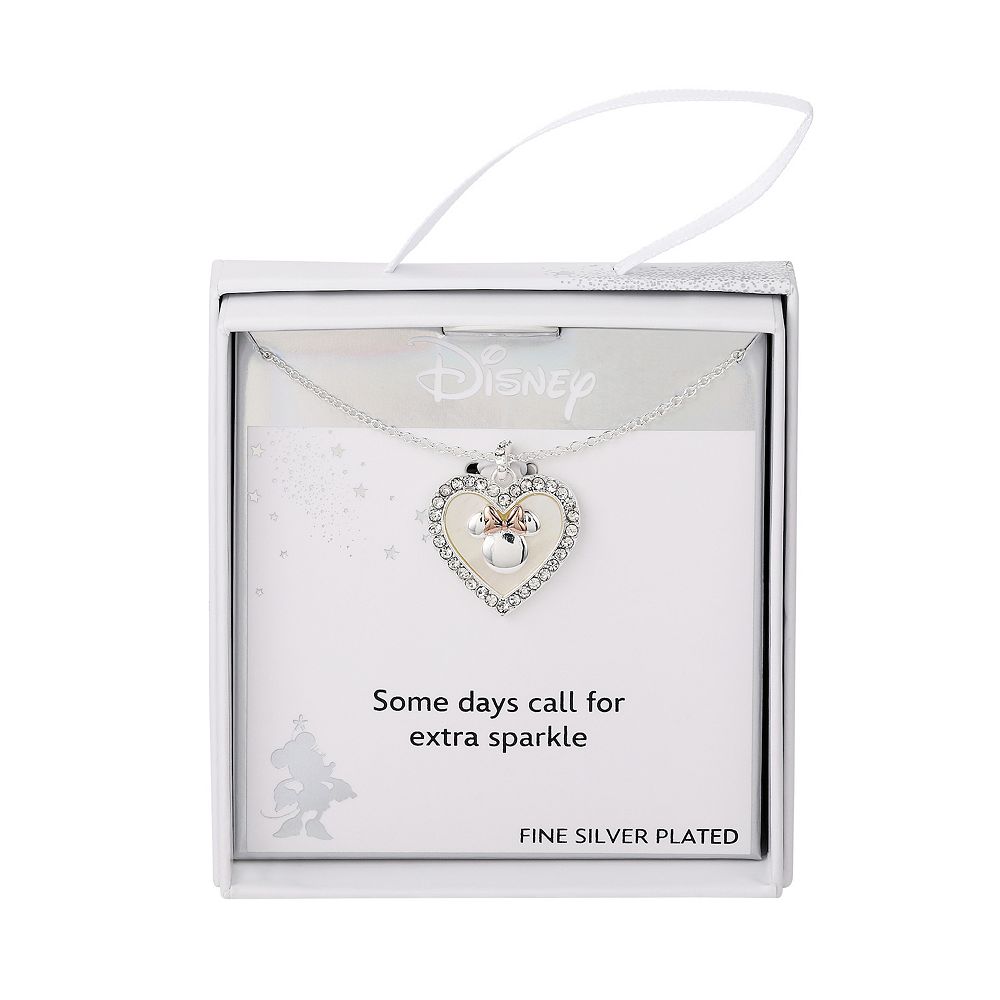 Disney's Minnie Mouse Fine Silver Plated Cubic Zirconia & Mother