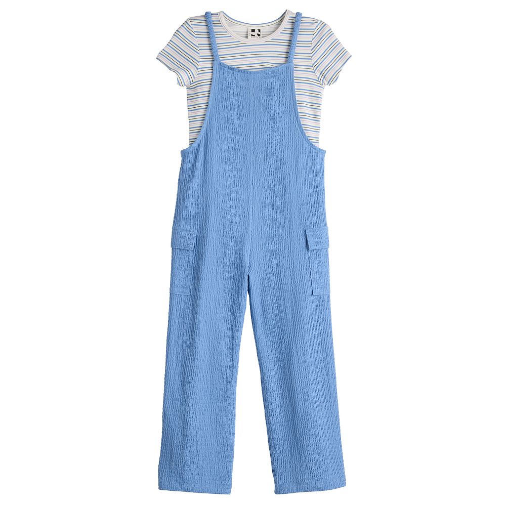 T-shirt Fille Self Esteem - Manches Courtes Rayures Et Papillons - Taille S (7-8 Ans) - Occasion Très Bon état