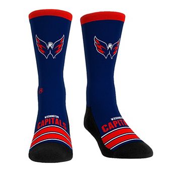 Unisex Rock Em Socks Washington Capitals Gametime Stripe Crew Socks