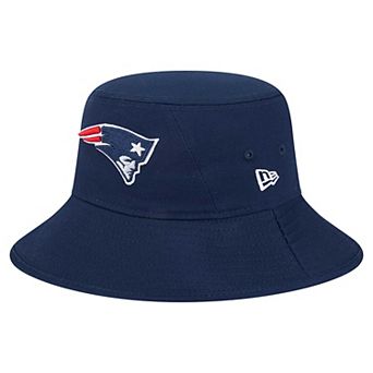 Men's New Era Navy New England Patriots Main Bucket Hat
