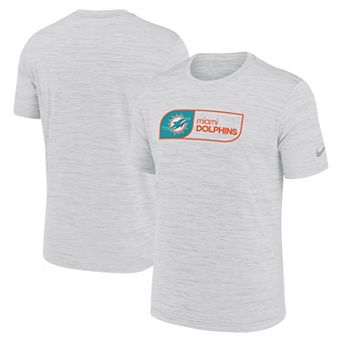 Men's Nike White Miami Dolphins Big & Tall Velocity Jock Tag Performance T-Shirt