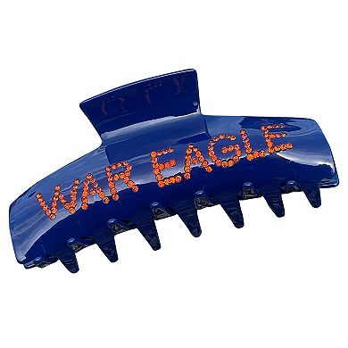 Navy Auburn Tigers Rhinestone Claw Hair Clip