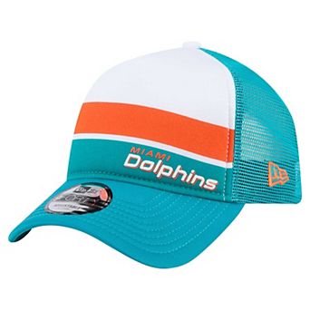 Toddler New Era Aqua Miami Dolphins Sport Night Color Block 9FORTY A-Frame Trucker Adjustable Hat