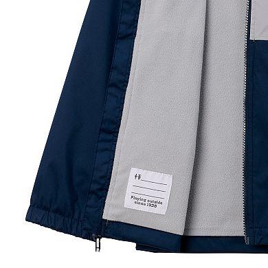 Youth Columbia Navy Penn State Nittany Lions Rainy Fields Lined Hoodie Full-Zip Jacket