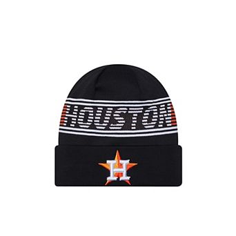 Men's New Era Navy Houston Astros Authentic Collection Cuffed Knit Hat