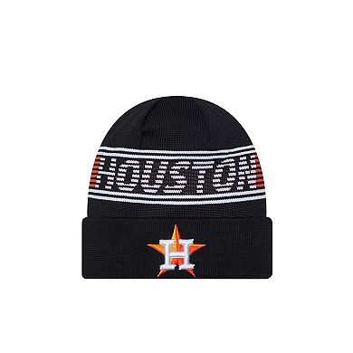Men's New Era Navy Houston Astros Authentic Collection Cuffed Knit Hat