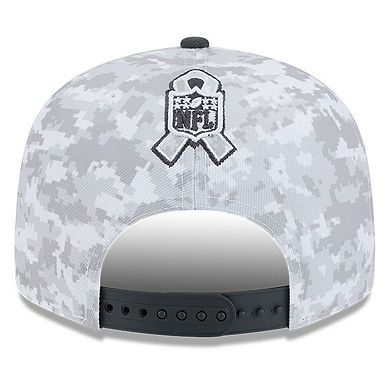 Youth New Era White/Graphite Jacksonville Jaguars 2024 Salute To Service 9FIFTY Snapback Hat