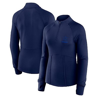 Women's Fanatics Navy Dallas Cowboys Elements Quarter-Zip Jacket
