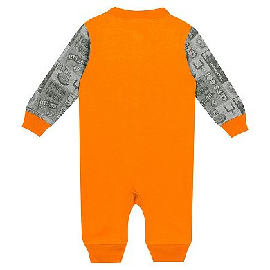 Newborn & Infant Tennessee Orange Tennessee Volunteers Playbook Colorblock Long Sleeve Coveralls