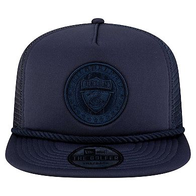 Men's New Era Navy Philadelphia Union Tone Golfer Snapback Hat