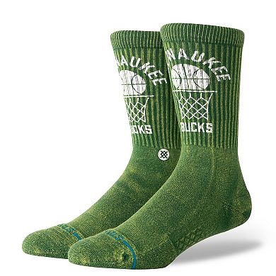 Unisex Stance Hunter Green Milwaukee Bucks Vintage Crew Sock