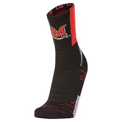 Men's Under Armour Black Maryland Terrapins Sideline Playmaker Crew