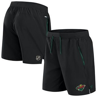 Men's Fanatics Black Minnesota Wild Authentic Pro Rink Performance Shorts
