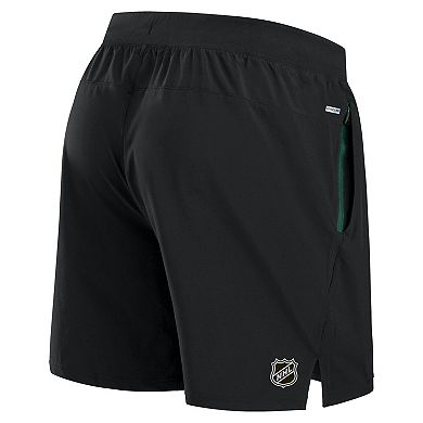 Men's Fanatics Black Minnesota Wild Authentic Pro Rink Performance Shorts