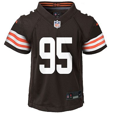 Preschool Nike Myles Garrett Brown Cleveland Browns Player Game Jersey