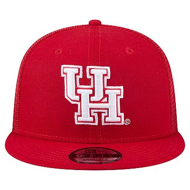 Men's New Era Red Houston Cougars 9FIFTY Trucker Snapback Hat