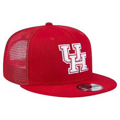 Men's New Era Red Houston Cougars 9FIFTY Trucker Snapback Hat