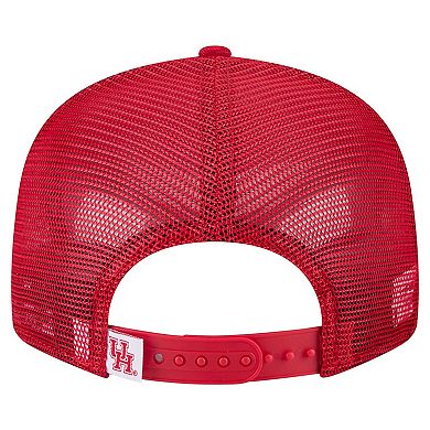 Men's New Era Red Houston Cougars 9FIFTY Trucker Snapback Hat
