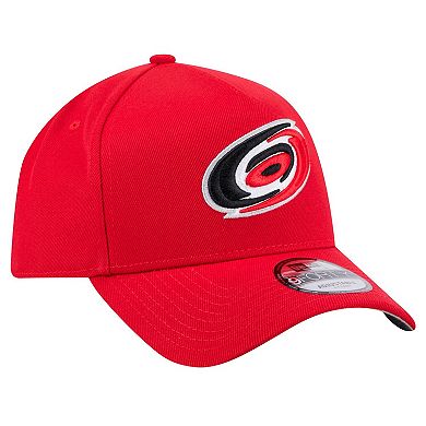 Men's New Era Red Carolina Hurricanes Core A-Frame 9FORTY Adjustable Hat