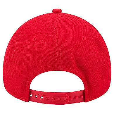 Men's New Era Red Carolina Hurricanes Core A-Frame 9FORTY Adjustable Hat