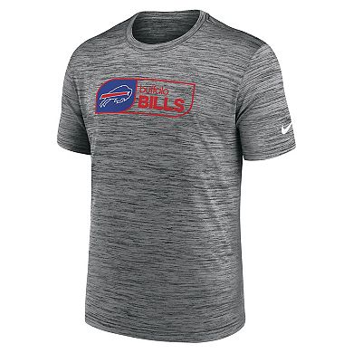Men's Nike Charcoal Buffalo Bills Big & Tall Velocity Jock Tag Performance T-Shirt