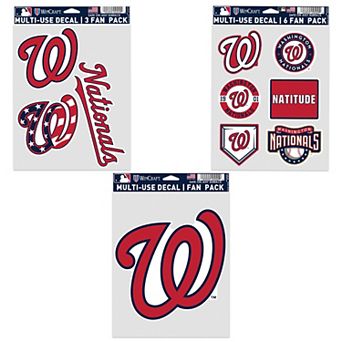 WinCraft Washington Nationals Three-Pack Fan Decal Set