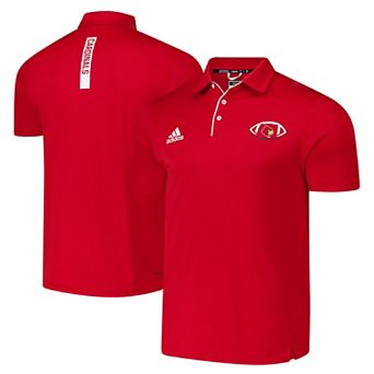 Men's adidas Red Louisville Cardinals Coaches Polo