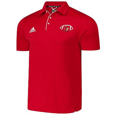 Men's adidas Red Louisville Cardinals Coaches Polo
