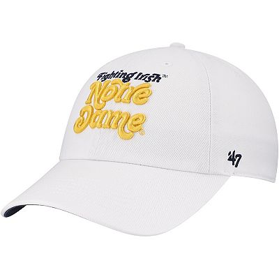 Women s 47 White Notre Dame Fighting Irish Pensacola Clean Up Adjustable Hat