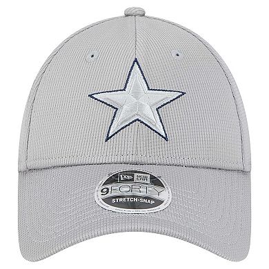 Men's New Era Gray Dallas Cowboys Pivot 9FORTY Adjustable Hat