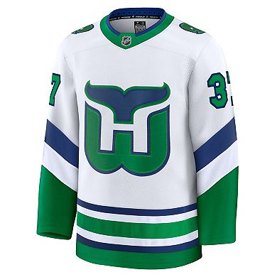 Men's Fanatics Andrei Svechnikov White Carolina Hurricanes Throwback Premium Jersey