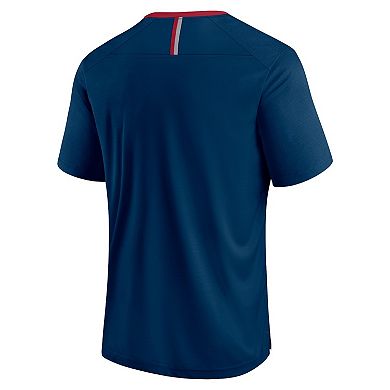 Men's Fanatics Navy Houston Texans Defender Fade Slant T-Shirt