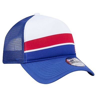 Preschool New Era Royal New York Giants Sport Night Color Block 9FORTY A-Frame Trucker Adjustable Hat
