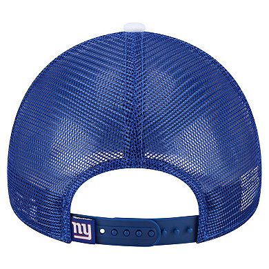 Preschool New Era Royal New York Giants Sport Night Color Block 9FORTY A-Frame Trucker Adjustable Hat
