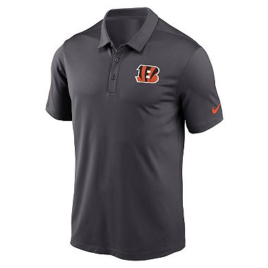 Men's Nike Anthracite Cincinnati Bengals Franchise Performance Polo
