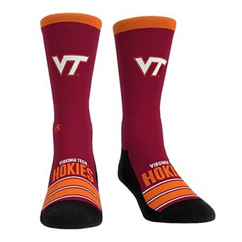 Unisex Rock Em Socks Virginia Tech Hokies Gametime Stripe Crew Socks