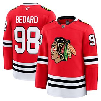 Men's Fanatics Connor Bedard Red Chicago Blackhawks Home Premium Jersey