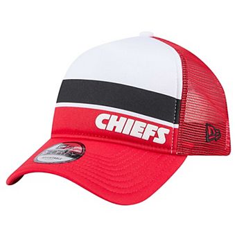 Preschool New Era Red Kansas City Chiefs Sport Night Color Block 9FORTY A-Frame Trucker Adjustable Hat