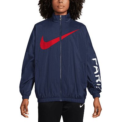Women's Nike Navy Paris Saint-Germain Essential Windrunner Full