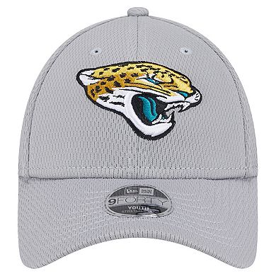 Youth New Era Gray Jacksonville Jaguars Main 9FORTY Adjustable Hat