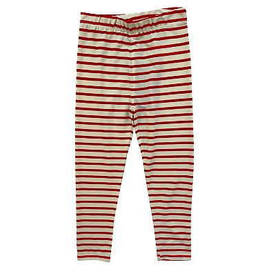 Infant Wes & Willy Arkansas Razorbacks Long Sleeve Top and Striped Tri-Blend Leggings Set