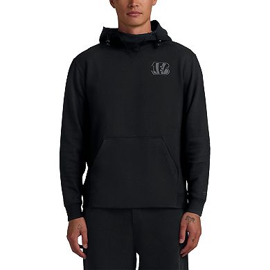 Unisex Fanatics Black Cincinnati Bengals Front Office Tonal Tri-Blend Pullover Hoodie