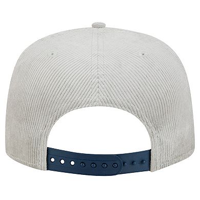 Men's New Era Gray Detroit Tigers Corduroy Golfer Snapback Hat