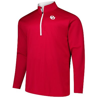 Men's Fanatics Crimson Oklahoma Sooners Big & Tall Defender Quarter-Zip Top