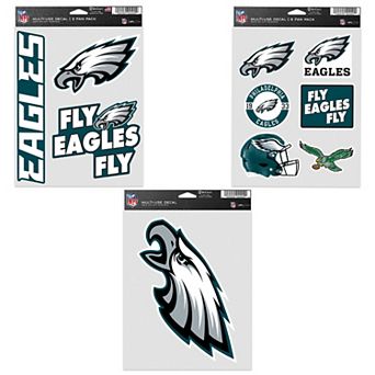 WinCraft Philadelphia Eagles Three-Pack Fan Decal Set