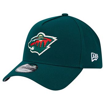 Men's New Era Green Minnesota Wild Core A-Frame 9FORTY Adjustable Hat