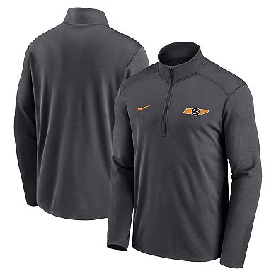 Men's Nike Anthracite Tennessee Volunteers Pacer Half-Zip Pullover Top