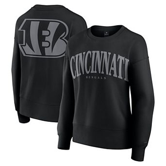 Women's Fanatics Black Cincinnati Bengals Elements Pullover Sweatshirt