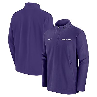 NCAA TCU ホーンドフロッグス NIKE リミテッドジャージ【2XL】 Men's Nike Purple TCU Horned Frogs 2024 Sideline Coach Quarter-Zip