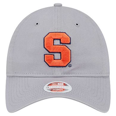 Women's New Era Gray Syracuse Orange Logo 9TWENTY Adjustable Hat